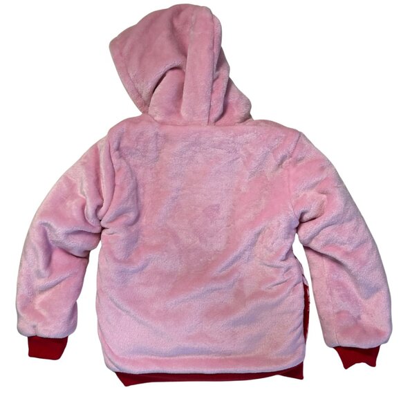 Minnie Mouse Kids Pink Plush Hoodie, NWT - Picture 2 of 5